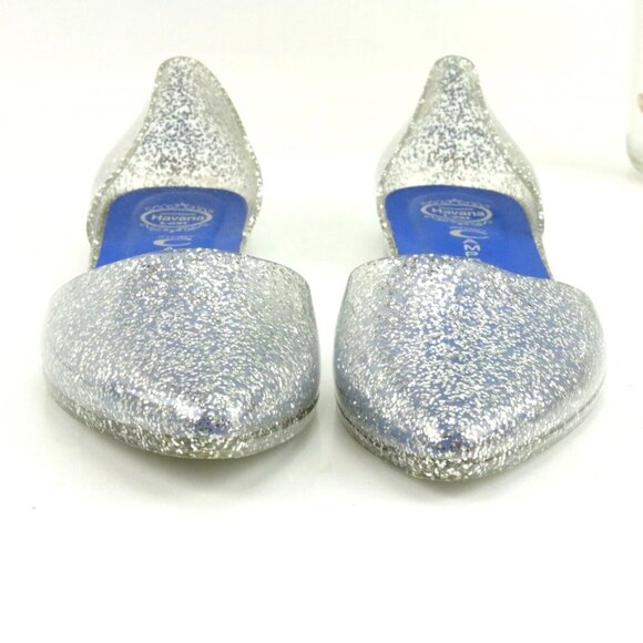 Jeffrey Campbell Womens Love DOrsay Flat Size 8 Silver Glitter Jelly SlipOn Shoe - Picture 3 of 12